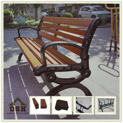 European style eco-friendy wpc benches outdoor garden benches and chair